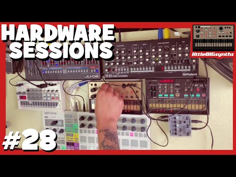 Hardware Sessions #28 | Roland JU-06, SE-02, Korg Volca FM, Keys, Sample, & Arturia Beatstep Pro