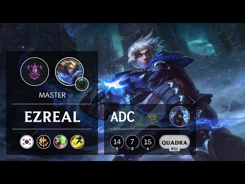 Ezreal ADC vs Aphelios - KR Master Patch 10.1