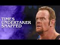 When Undertaker Crashes Out