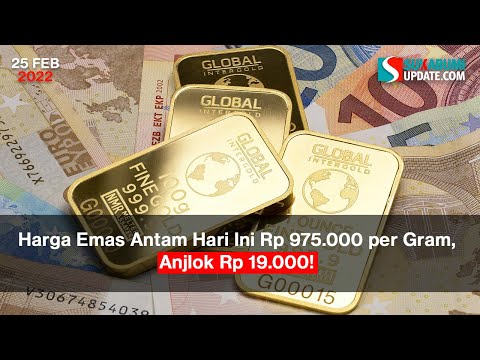 Harga Emas Antam Hari Ini Rp 975.000 per Gram, Anjlok Rp 19.000!