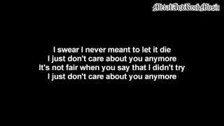 Three Days Grace - Let It Die | Lyrics on screen | HD