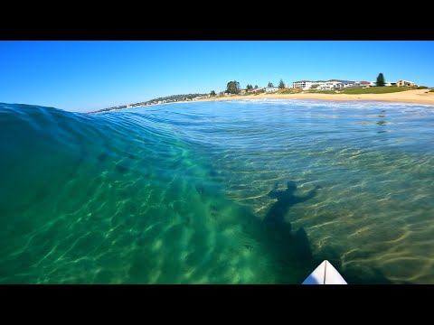 SURFING INSANELY GLASSY WAVES... ALONE!! (RAW POV)