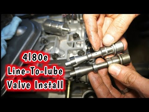 INSTALLING SONNAX LINE TO LUBE VALVE IN 4L80E!!! -a21bravo