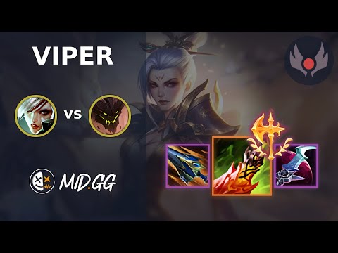 MID.GG: [ Viper ] Riven TOP vs Malphite | NA GRANDMASTER | LOL Season 2025