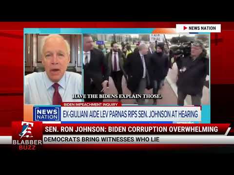 Watch Sen. Ron Johnson: Biden Corruption Overwhelming