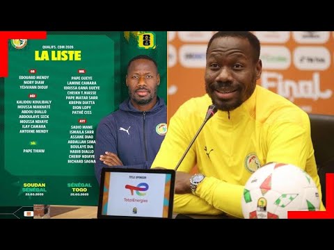 🛑Direct- CAN 2025: Conférence de presse de Pape Thiaw: Publication de la Liste des 28 joueurs