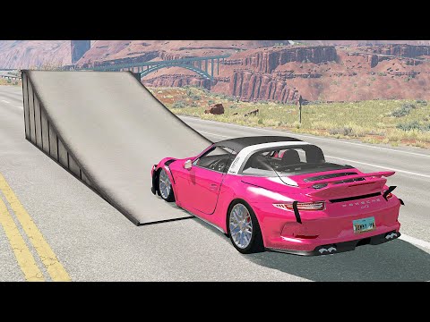 Mobil vs Metal Ramp #2 - BeamNG Drive