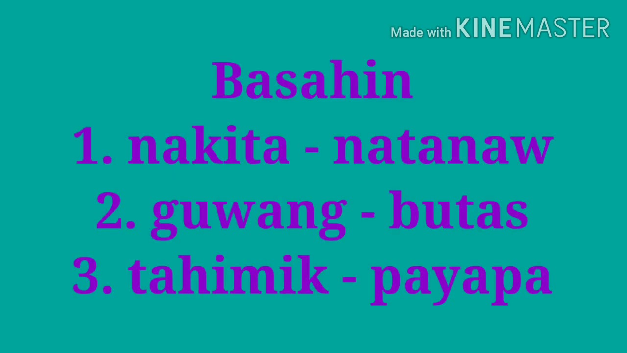 Magkasingkahulugan at magkasalungat na mga salita Filipino3 Baitang Ikatlong # 47