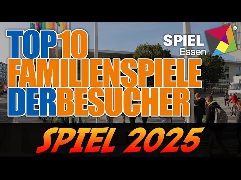 Top 10 der beliebtesten Kinderspiele und Familienspiele der SPIEL 2025 Besucher