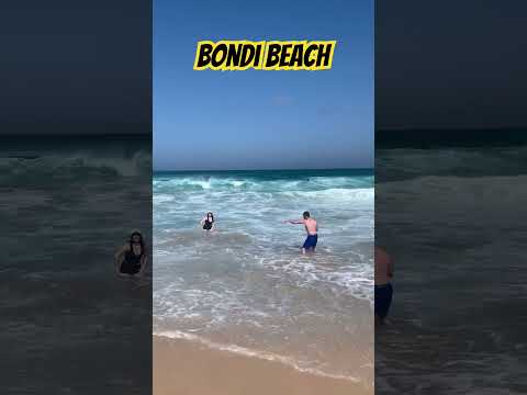 Beautiful Bondi beach-overcrowded on a sunny day #bondibeach #beach #sydney #family #travel #fun