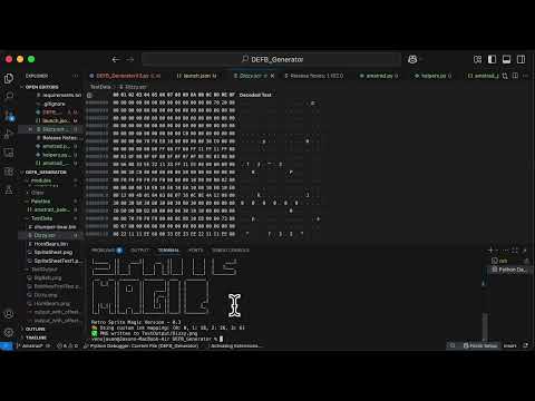 DEFB_Generator... Decoding Dizzy: Amstrad CPC Loading Screen Rendered in Python