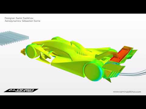 ALONSO Indycar Vision Concept - AERODYNAMICS
