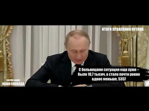Итоги правления Путина за 20 лет