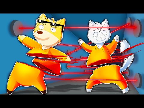 FUGA DALLA PRIGIONE DI MASSIMA SICUREZZA SU HUMAN FALL FLAT CON @DrCatAhBoh ! CI SONO TROPPI LASER!