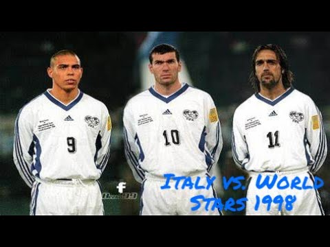 Italy vs World Stars 1998 Friendly Full Match