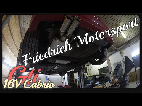 Friedrich Motorsport Abgasanlage | VW Golf 3 16V GTI Cabrio
