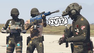 Fighting Young Tryhards In A 2v1 At Airport (GONE WRONG) GTA 5 Online