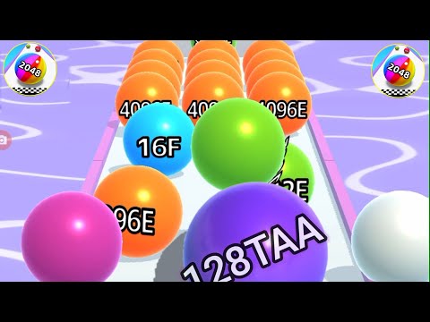 Ball Run 2048 in Infinity mod vs layer man 3d Gameplay New Update part #3