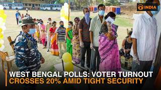 West Bengal polls: Voter turnout crosses 20% amid tight security