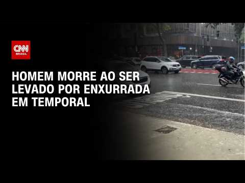 Homem morre ao ser levado por enxurrada em temporal no interior de SP | BASTIDORES CNN