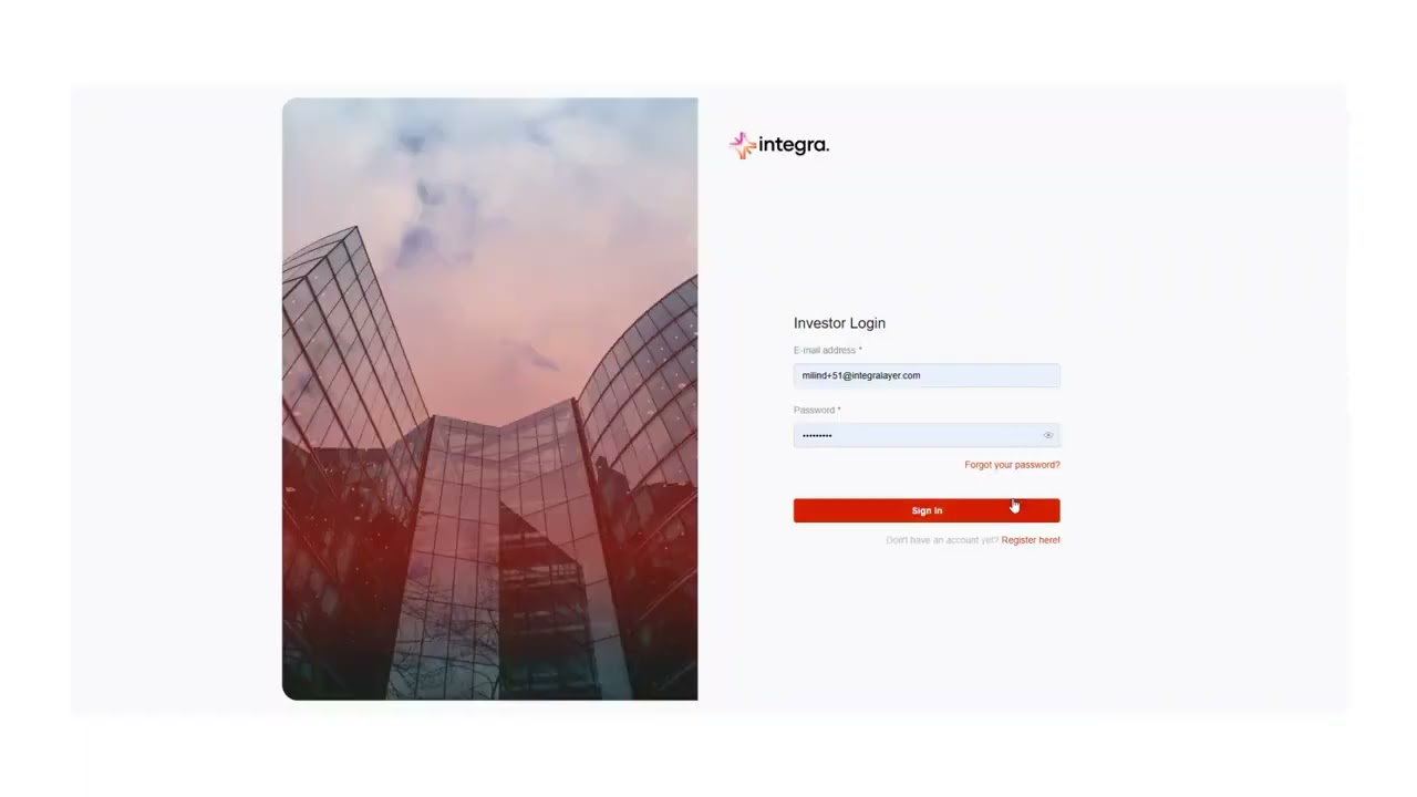 Integra's Tokenization Platform Demo