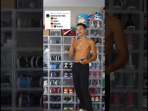 Make a ⚫️🟠⚫️🟠⚫️ outfit : #outfit #shorts