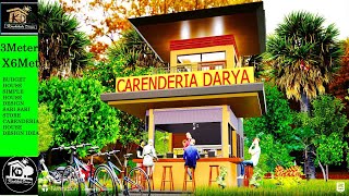 BUDGET HOUSE SIMPLE HOUSE DESIGN  SARI SARI STORE CARENDERIA 3metersX6meter  19 SQM