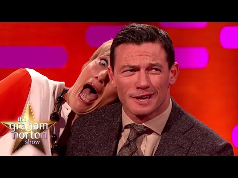 Luke Evans and Emma Thompson's Red Carpet Poses - The Graham Norton Show