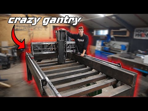 MASSIVE CNC milling machine build part 2 - Gantry & Z-axis