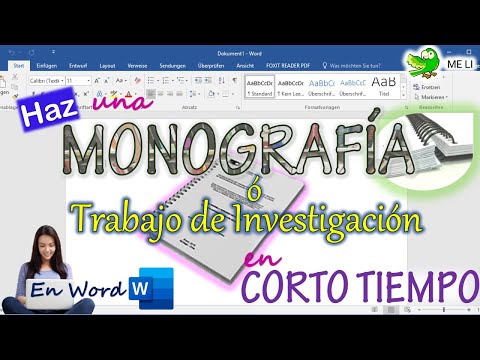 Part of a video titled HACER UNA MONOGRAFÍA O TRABAJO DE INVESTIGACIÓN EN ...