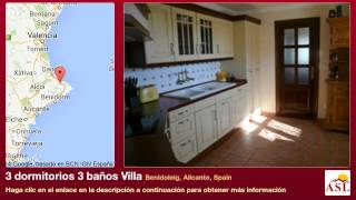 preview picture of video '3 dormitorios 3 baños Villa se Vende en Benidoleig, Alicante, Spain'