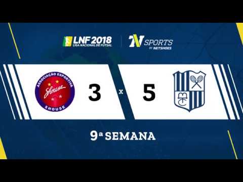 LNF2018 - Shouse 3 x 5 Minas - Gols - 9ª Rodada