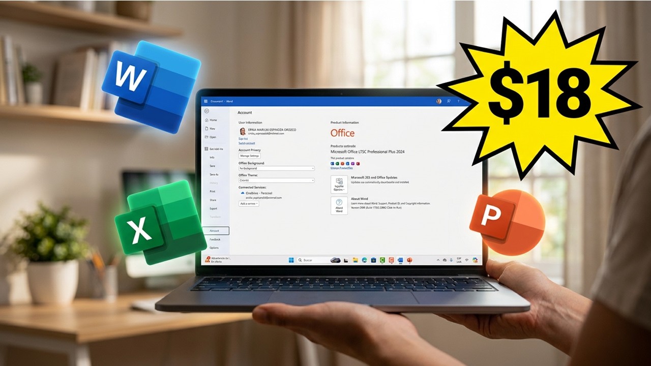 Cómo Descargar e Instalar Office 2024 Pro Plus Fácil ✅ Licencia Original (Sin Suscripción).
