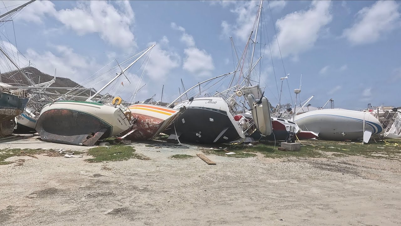The Devastation of Carriacou Grenada Boats after Hurricane Beryl