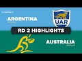 The Rugby Championship Argentina V Australia Round 2 Highlights