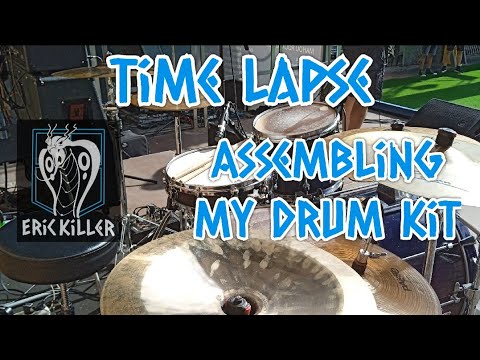 ⏳TIME LAPSE⌛ - ASSEMBLING MY DRUM KIT FOR A SHOW🎥🥁