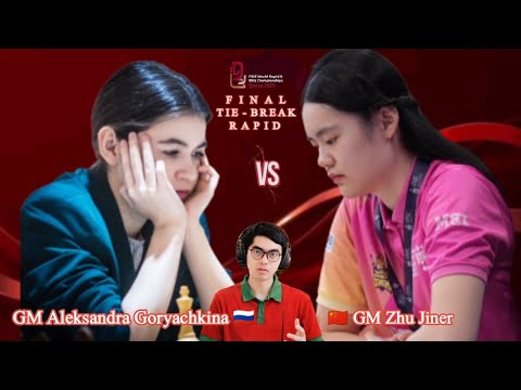 Forgot her ROOK Capture BRILLIANT ♟️❔ | GM Goryachkina 🇷🇺 vs 🇨🇳 GM Zhu FIDE World Rapid FINAL ♟️ 