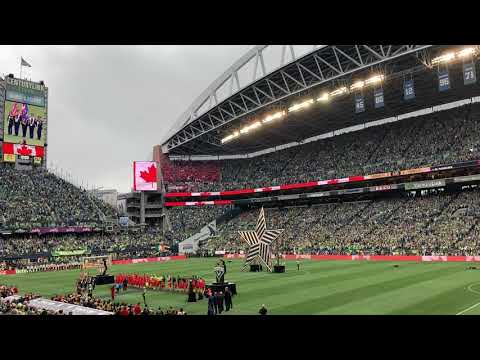 O Canada at Seattle Sounders vs Toronto FC mls Final Canadian National Anthem