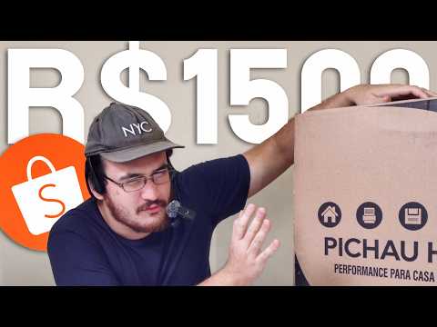 COMPREI O PC GAMER DE R$1500 DA SHOPEE, RODA OU PEIDA?