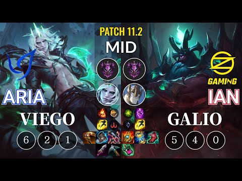 CGA Aria Viego vs OZ Ian Galio Mid - KR Patch 11.2