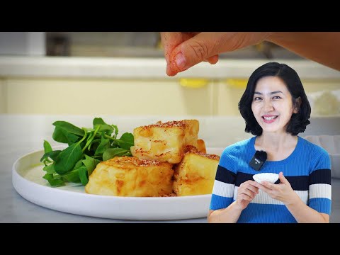 Fried Tofu with Korean Chili Flakes, Salt, and Black Pepper I 두부튀김