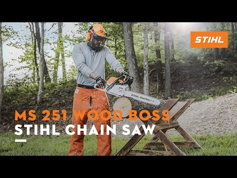 Stihl MS 251 Wood Boss 18 in. in Greenville, North Carolina - Video 1