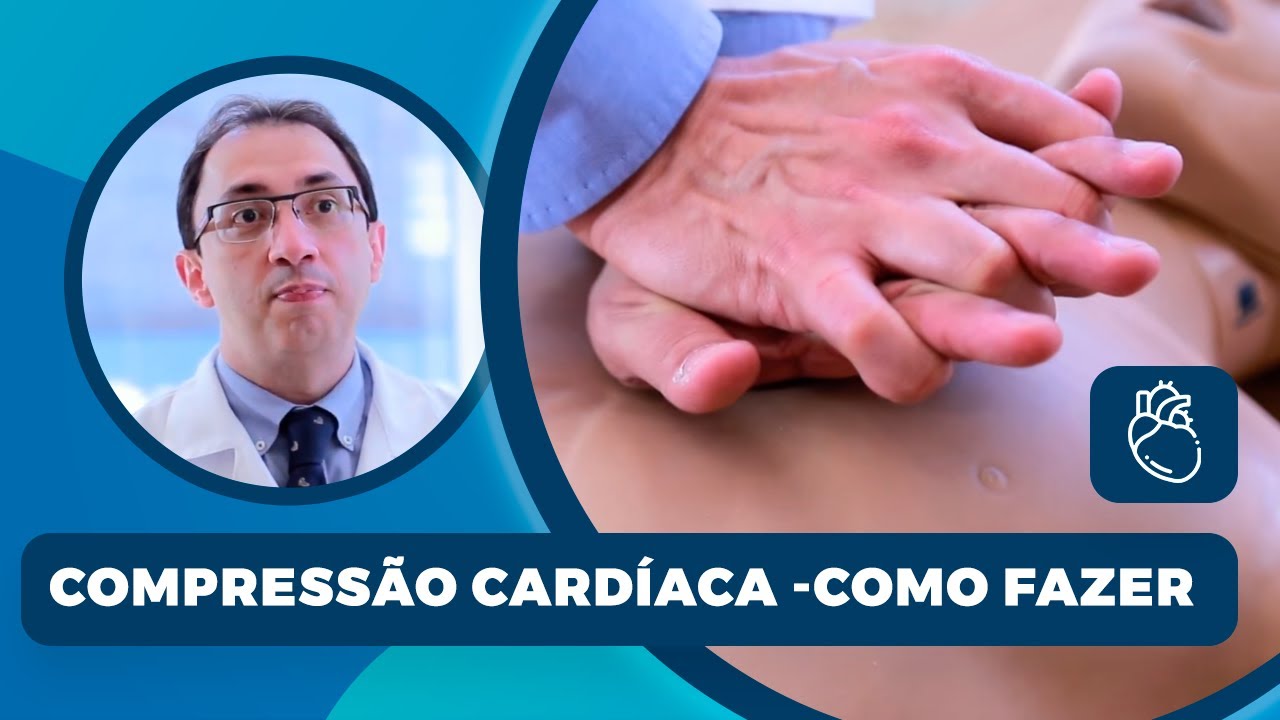 Como fazer compressão cardíaca?