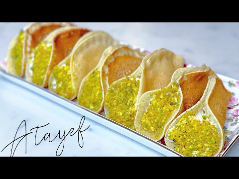The BEST Atayef/Katayef/Qatayef Recipe | 2 Fillings: Ashta/Kashta & Walnuts | قطايف بالقشطة و الجوز