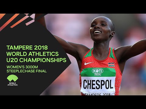 Women's 3000m Steeplechase Final - World Athletics U20 Championships Tampere 2018