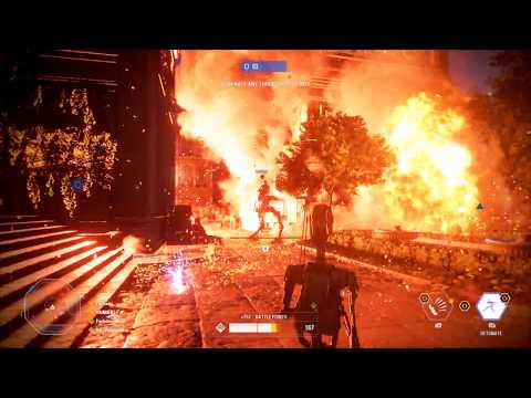 Assault On Naboo Palace At Night - Star Wars Battlefront 2
