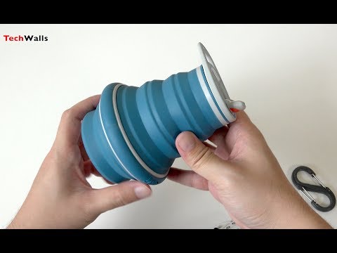 Hydaway collapsible pocket-sized travel water bottle