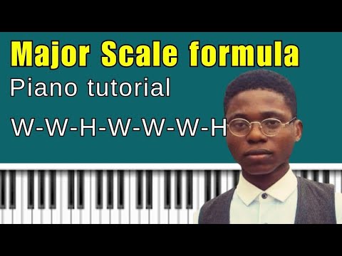 Beginners piano: Formula to play the major scale in all 12 keys