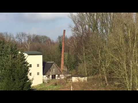 Sprengung Schornstein Grunder Mühle Leverkusen-Bergisch Neukirchen