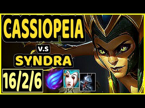 LVSYAN (CASSIOPEIA) vs SYNDRA - 16/2/6 KDA MID CHALLENGER GAMEPLAY - EUW